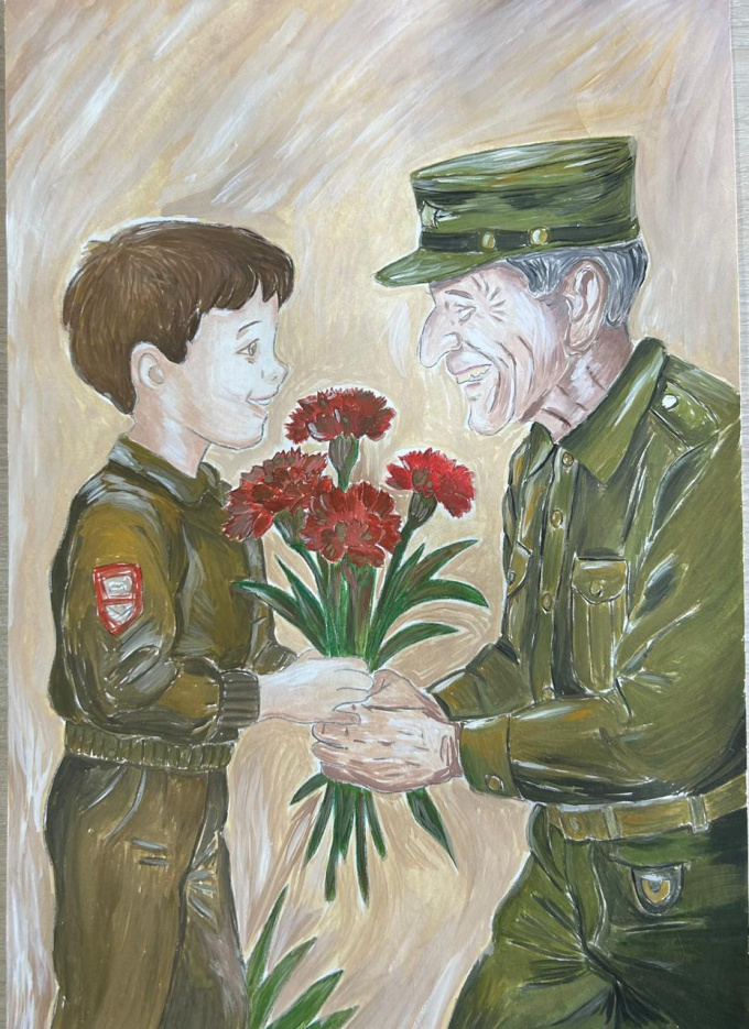 Работы победителей конкурса детских рисунков "Наследники Победы"