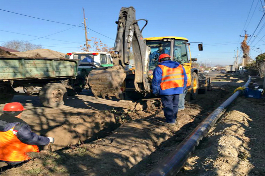В канун Нового года обновлен и уже действует большой участок городского водопровода