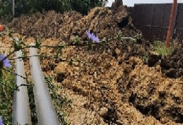 Вода в село Надежда подается по новому сегменту водовода