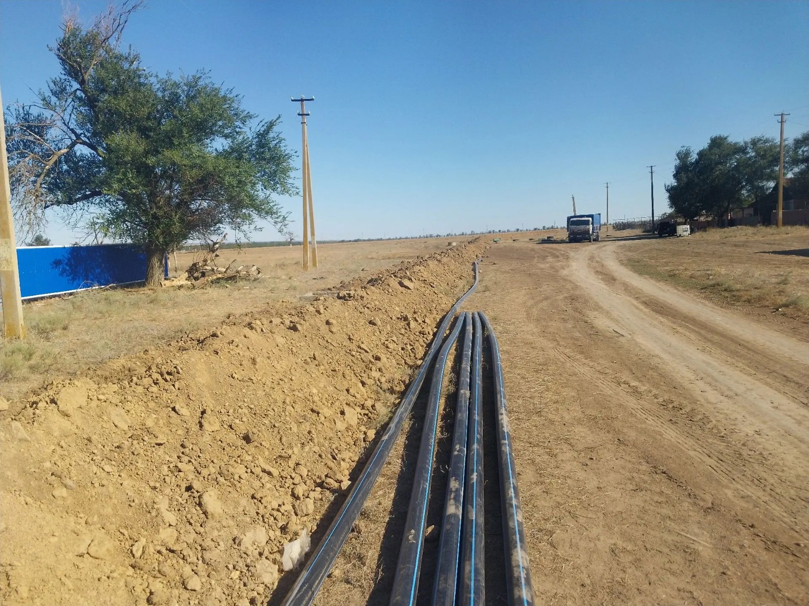 В Петропавловском завершён капитальный ремонт водопровода