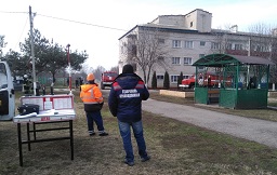 Гарнизонные пожарно-тактические учения в селе Балахоновское