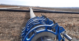 В районе села Саблинское ведется замена 2,5 км подающего водовода