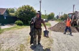 В станице Марьинской, где заменили почти половину водопровода, ведется переключение абонентов