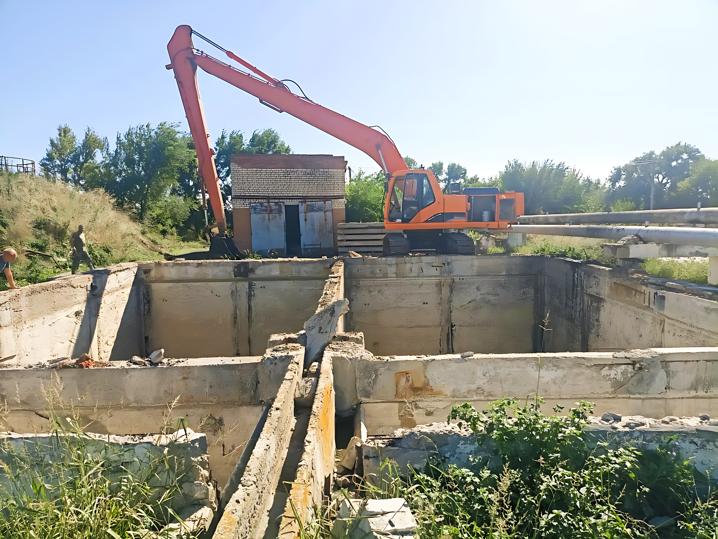 В Новоалександровске впервые за полвека эксплуатации проводится масштабный ремонт очистных сооружений канализации
