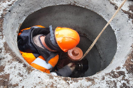 В Марьиных Колодцах заменили ветхий участок уличного водопровода