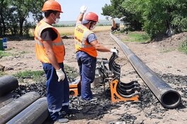 Бригады Ставрополькрайводоканала заменили часть аварийного участка водной магистрали на Бешпагир