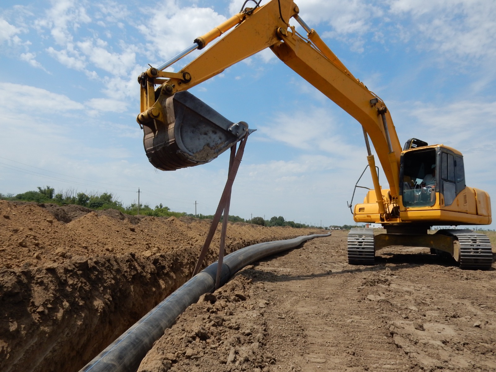 Ставрополькрайводоканал полностью меняет подающий водовод от источников водоснабжения в поселке Новый Маяк до села Новоселицкое