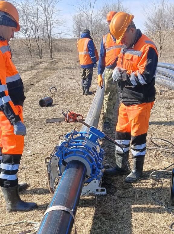 Крайводоканал начал капремонт подающего водовода в Кочубеевском округе