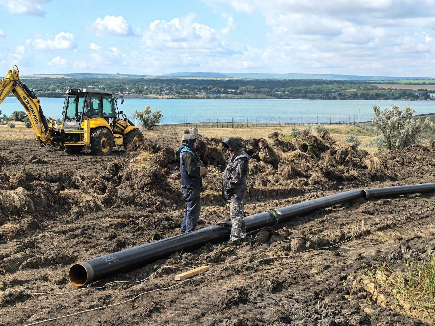 Начался капитальный ремонт водовода к станице Филимоновской